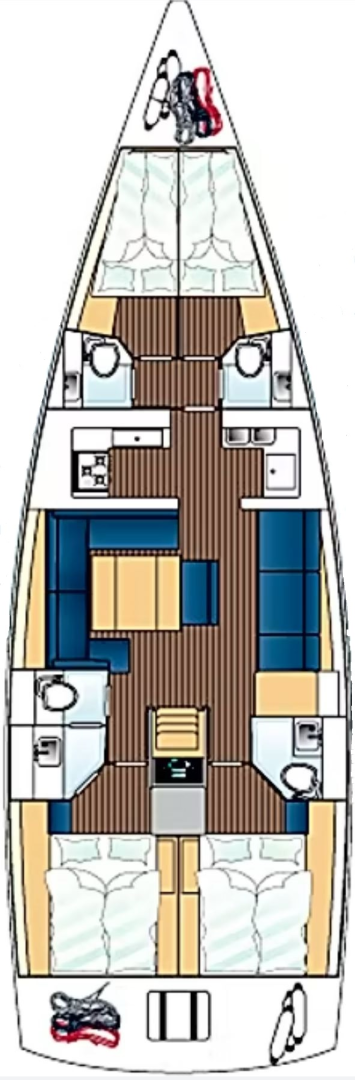 Sailboat rental with or without captain Dufour San Vincenzo