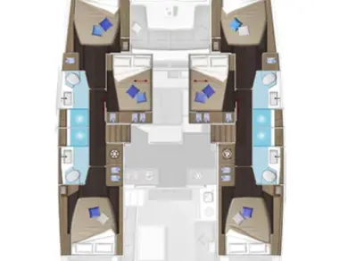 Bareboat Rental Catamaran Lagoon with a boat licence