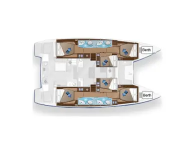 Lagoon Lagoon 50 charter bareboat or captained in  Parish of Saint George