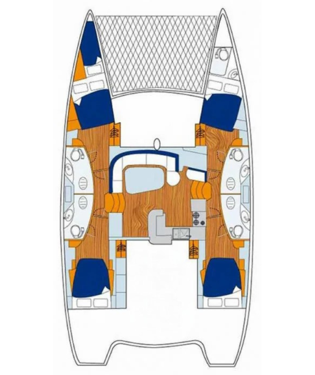 Catamaran rental in Parish of Saint George - Leopard Catamarans / Robertson & Caine Leopard 46 - 4 cab.