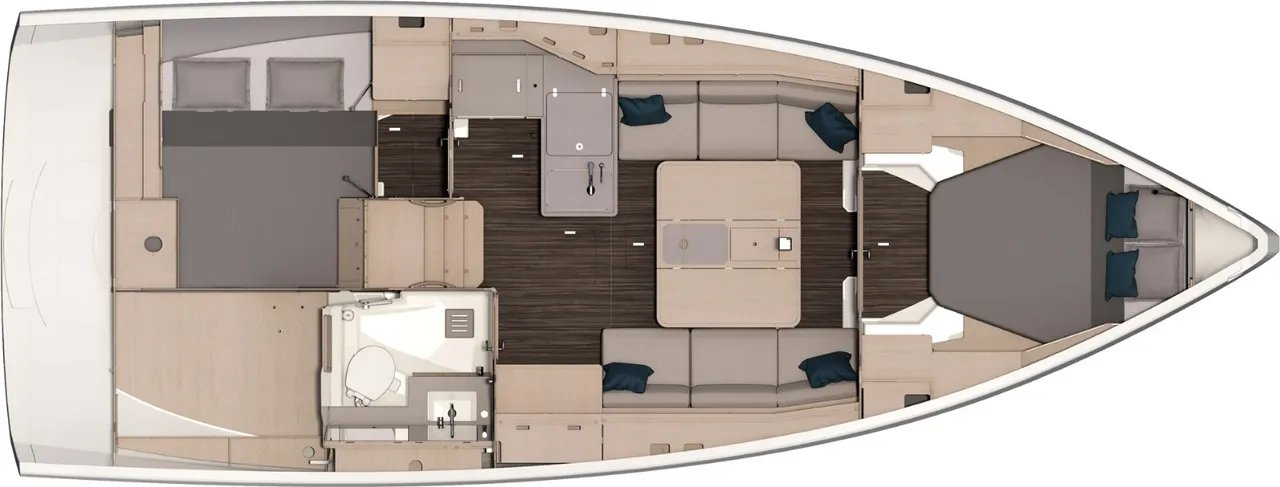 Sailboat rental with or without captain Dufour Palermo