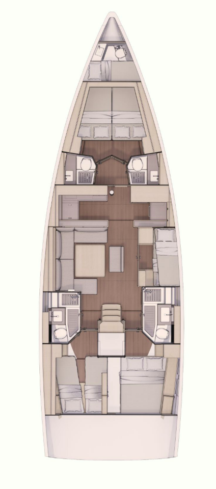 Sailboat rental with or without captain Dufour Cagliari