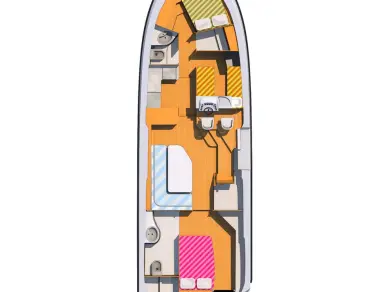 Houseboat Holidays Italia S.R.L. Minuetto 6 charter bareboat or captained in  Casale sul Sile