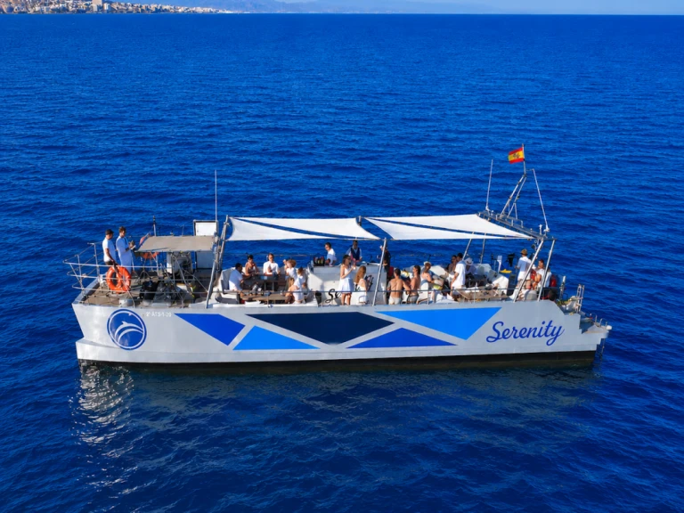 Catamaran rental with or without captain Serenity Puerto Marina Benalmadena