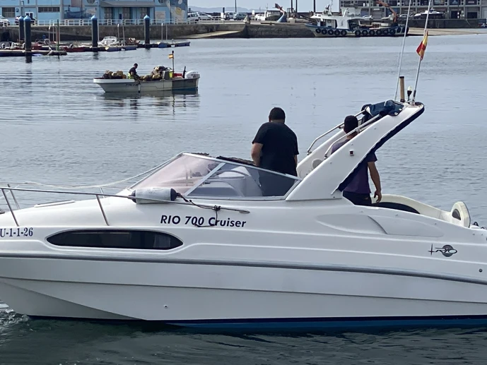 Rio Rio 700 Cruiser charter bareboat or captained in  A Pobra do Caramiñal