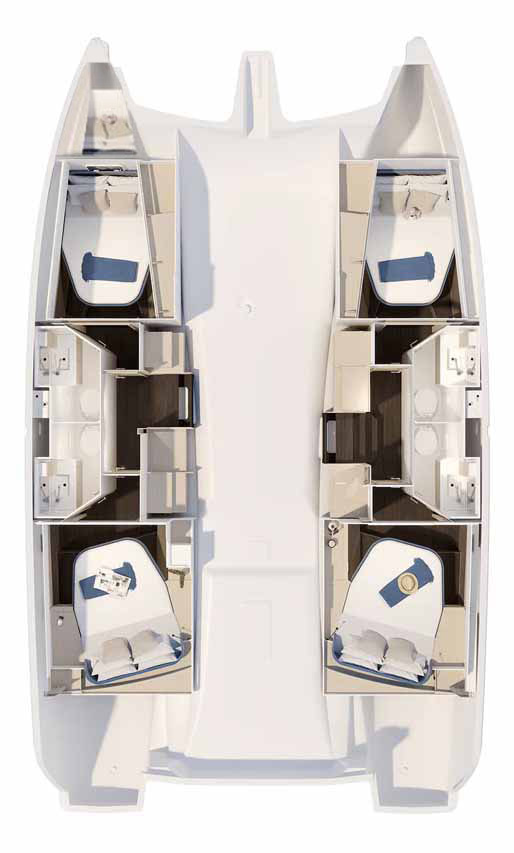 Fountaine Pajot Fountaine Pajot FP 41 Quatuor 4 charter bareboat or captained in  Trogir