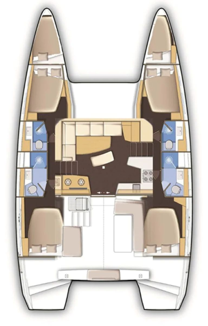 Boat rental Lagoon Lagoon 42 in Trogir on Samboat