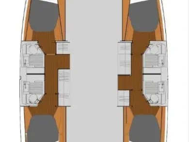 Fountaine Pajot Fountaine Pajot FP 41 Quatuor 4 charter bareboat or captained in  Nikiána