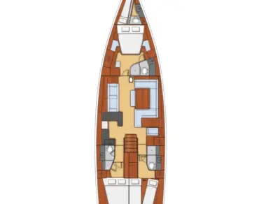 Sailboat rental in Kaštela - Bénéteau Oceanis 60
