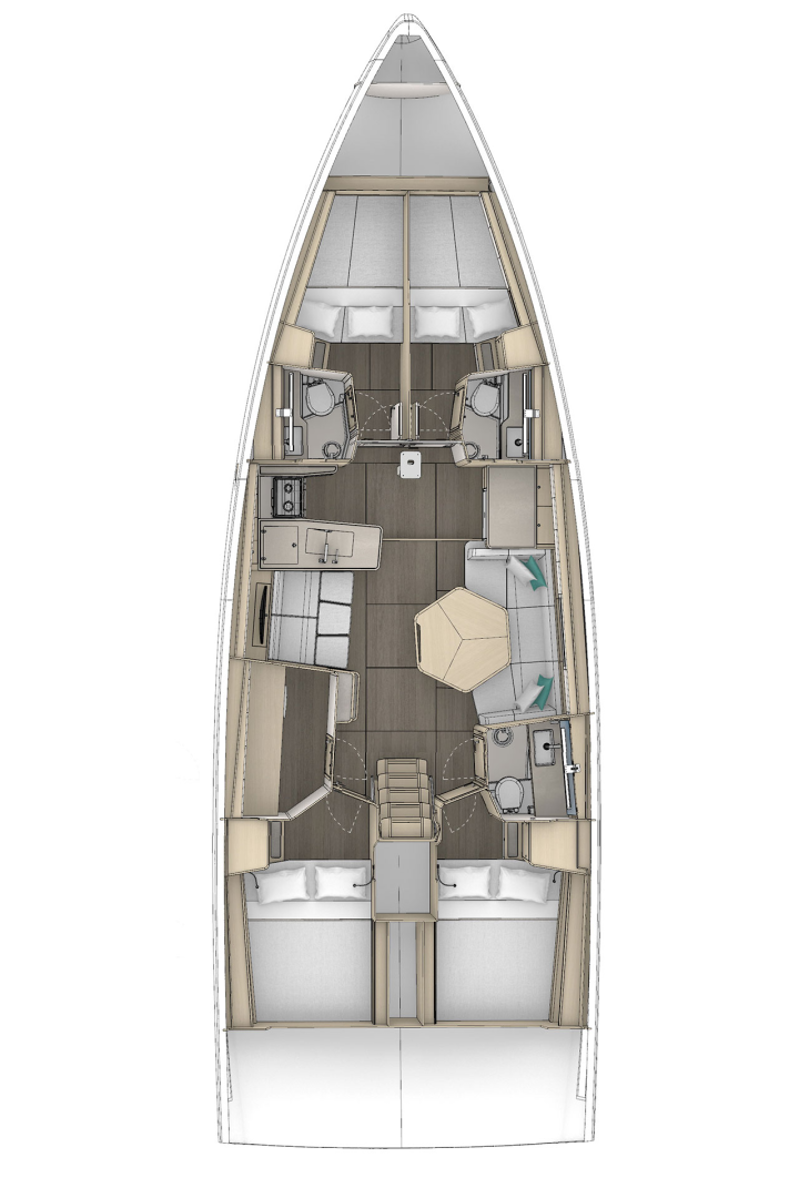 Sailboat rental in Procida - Dufour Dufour 48
