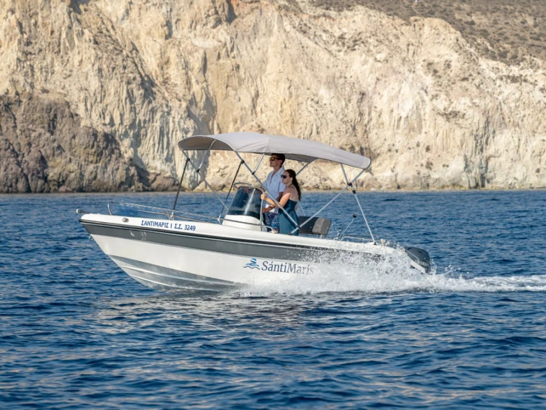 Bareboat Rental Motorboat Poseidon with a boat licence