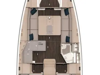 Bareboat Rental Sailboat Dufour with a boat licence