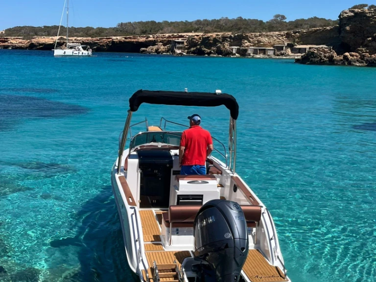 Motorboat rental with or without captain Aquabat Cala Vadella