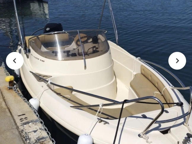 Bareboat Rental Motorboat Poseidon with a boat licence