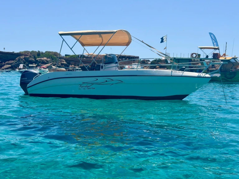 Bareboat Rental Motorboat Aquabat with a boat licence