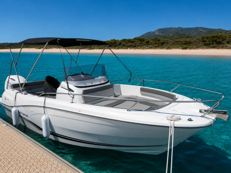 Jeanneau Cap Camarat 6.5 CC Serie 3 charter bareboat or captained in  Porto-Vecchio