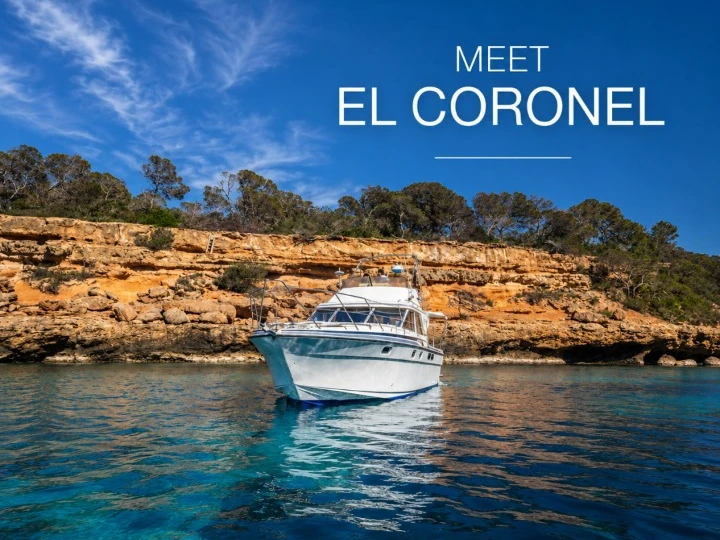 Fairline Corniche 31 Fly charter bareboat or captained in  Sant Antoni de Portmany