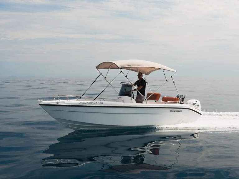 Bareboat Rental Motorboat Poseidon with a boat licence