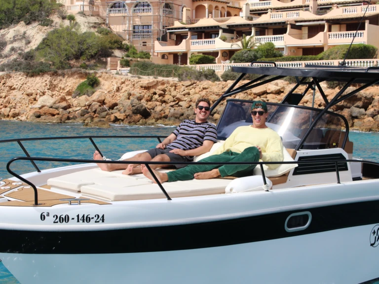 Bareboat Rental Motorboat Saver with a boat licence