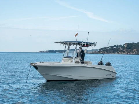 Bareboat Rental Motorboat Boston Whaler with a boat licence