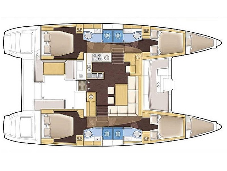 Lagoon Lagoon 450 F charter bareboat or captained in  Alimos