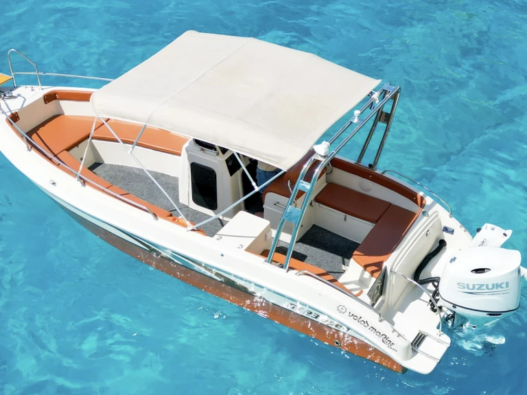 Volosmarine Gt open 23 charter bareboat or captained in  Laganas