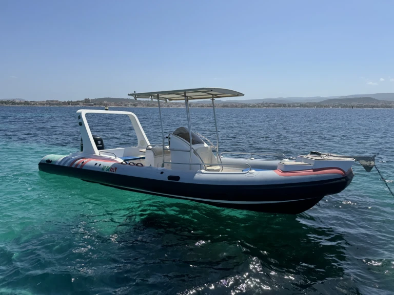 Rib 760 charter bareboat or captained in  Porto di Alghero