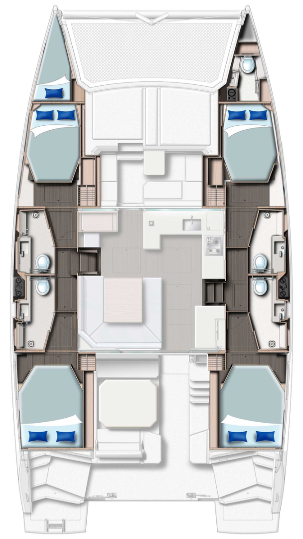 Leopard Catamarans / Robertson & Caine Leopard 45 in Belize City on SamBoat