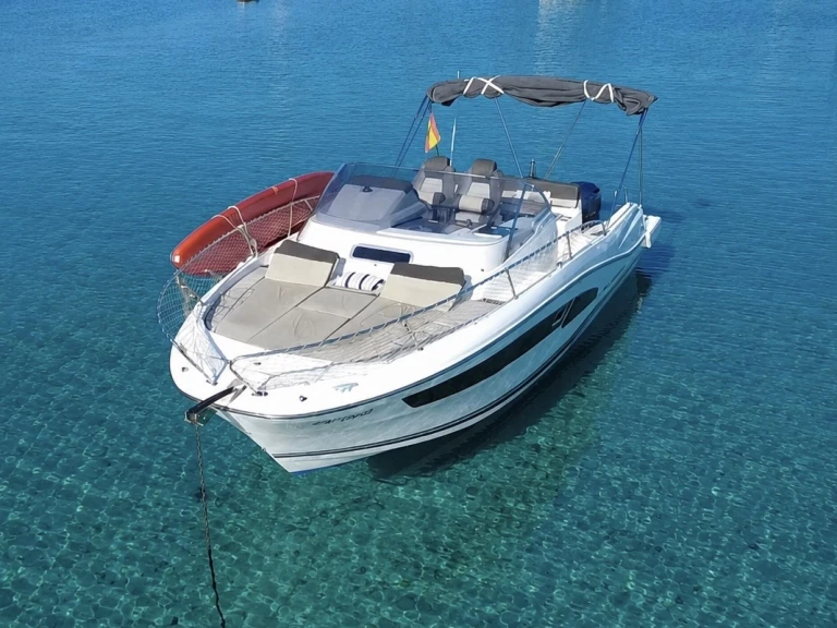 Jeanneau Cap Camarat 9.0 WA charter bareboat or captained in  Sant Antoni de Portmany