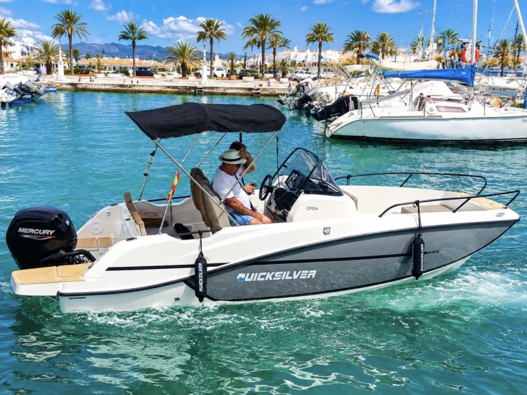 Quicksilver Activ 605 Open charter bareboat or captained in  Benalmádena
