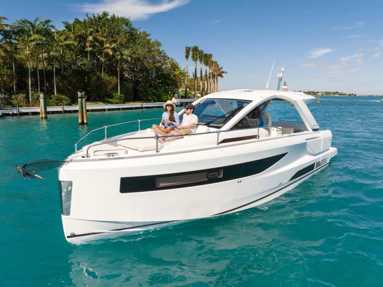 Jeanneau DB/37 charter bareboat or captained in  Juan-les-Pins