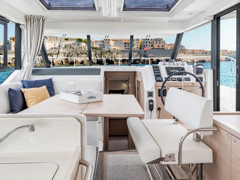 Bénéteau Swift Trawler 41 Fly charter bareboat or captained in  Juan-les-Pins