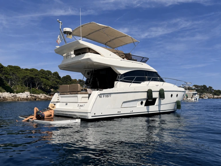 Bavaria Virtess 420 Fly charter bareboat or captained in  Antibes