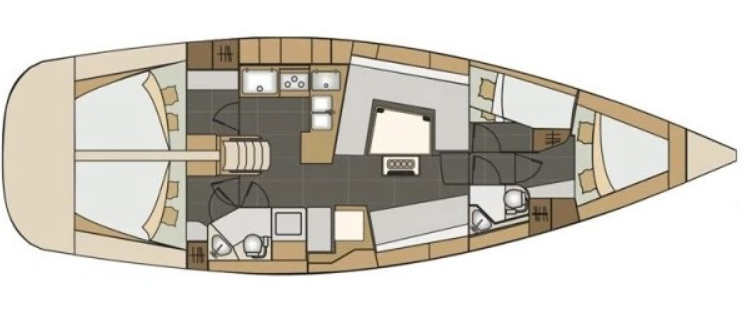 Bareboat Rental Sailboat Elan 45 Impression with a boat licence