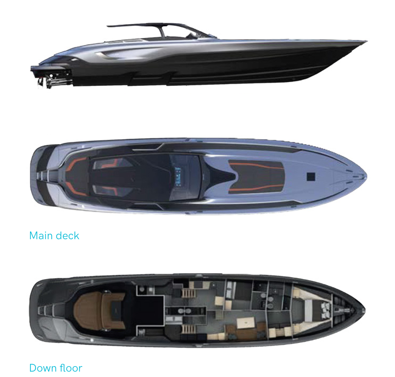 Luxury Yacht rental in Ibiza Town - BOLIDE BOLIDE 80