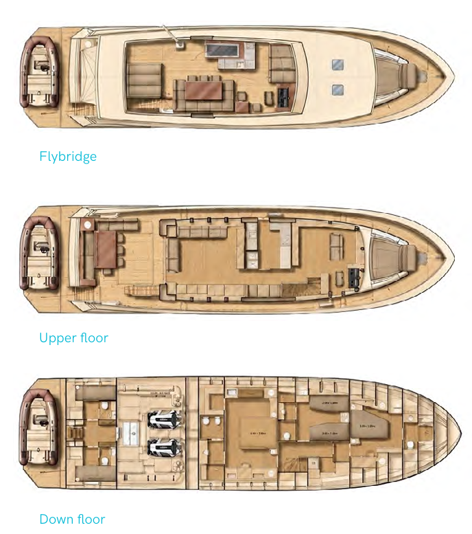 Luxury Yacht rental with or without captain Gobbi Ibiza Town