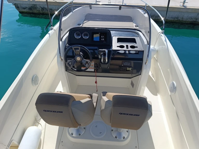 Quicksilver Activ 605 Open charter bareboat or captained in  SCT Marina Trogir