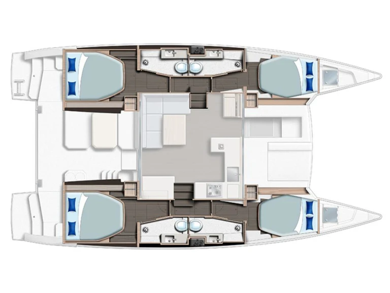 Catamaran rental in Road Town -  Sunsail 424/4/4