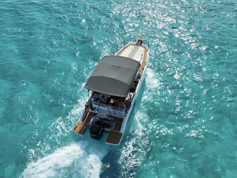 Bénéteau Flyer 8 SUNdeck charter bareboat or captained in  s'Estanyol de Migjorn