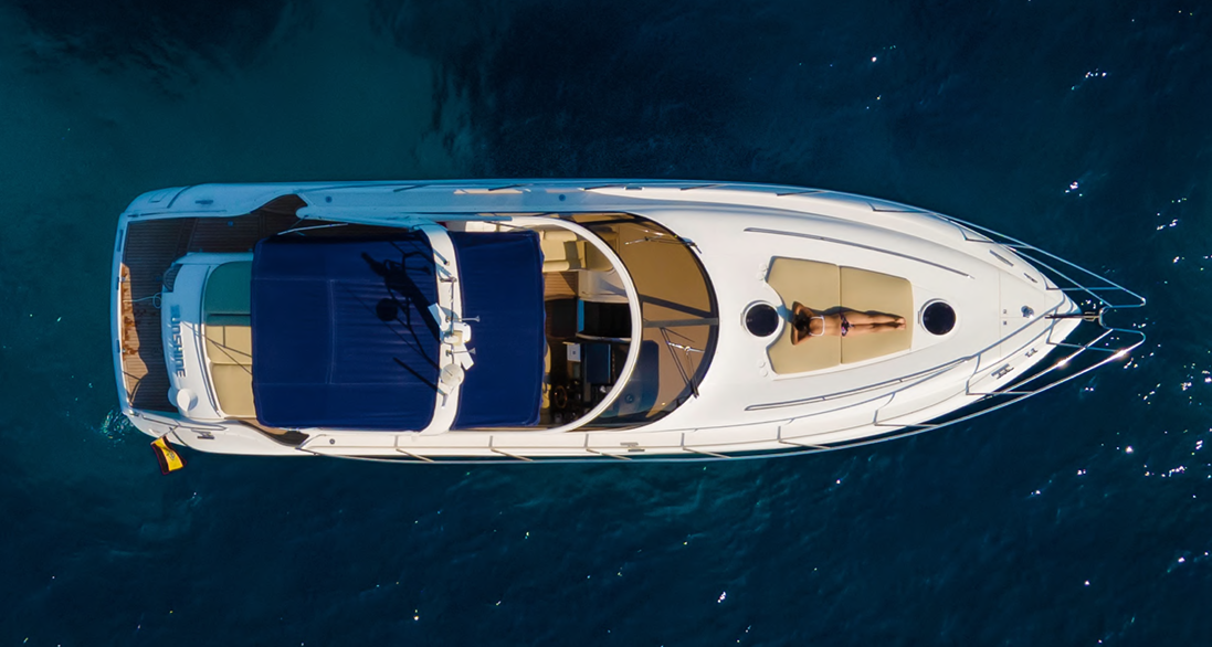 Princess Princess V50 charter bareboat or captained in  Ibiza Town