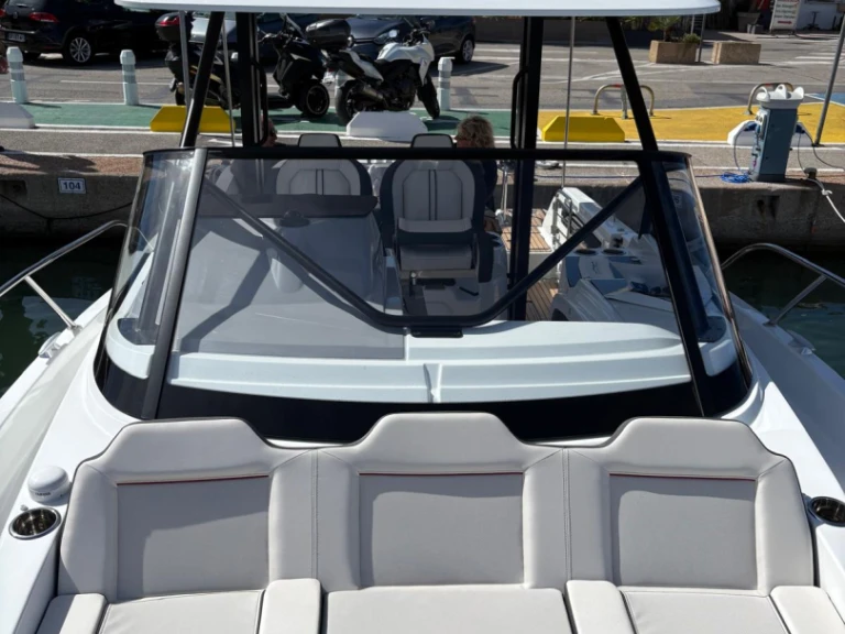 Jeanneau Cap Camarat 9.0 WA charter bareboat or captained in  Golfe-Juan