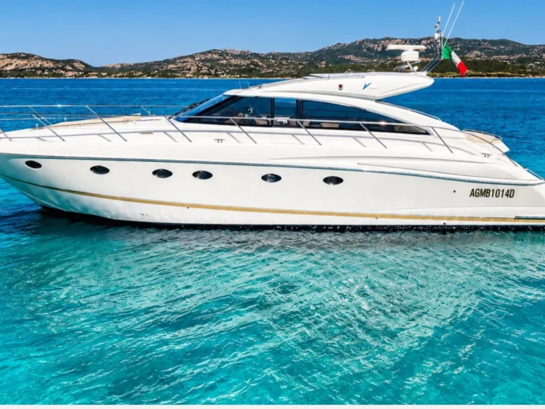 Princess Princess V53 charter bareboat or captained in  Port of Cannigione
