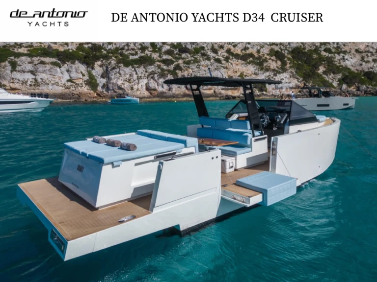 De Antonio DE ANTONIO YACHTS D34 CRUISER  charter bareboat or captained in  Ibiza Town