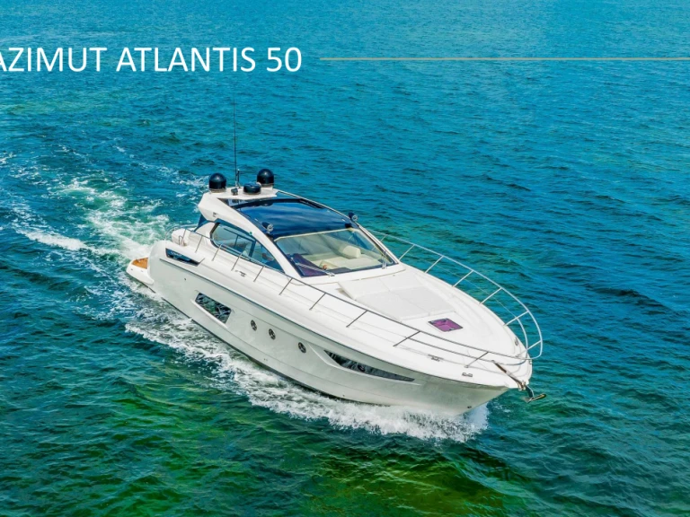 Azimut Atlantis 50 charter bareboat or captained in  Cannes
