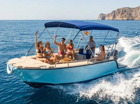 Moggaro Open 6'50 charter bareboat or captained in  Real Club Nautico Denia