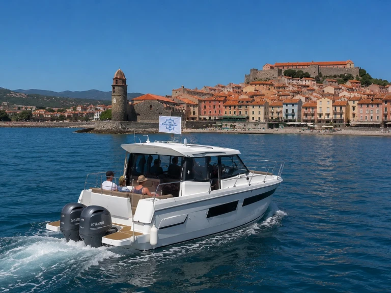 Jeanneau Merry Fisher 855 charter bareboat or captained in  Argelès-sur-Mer