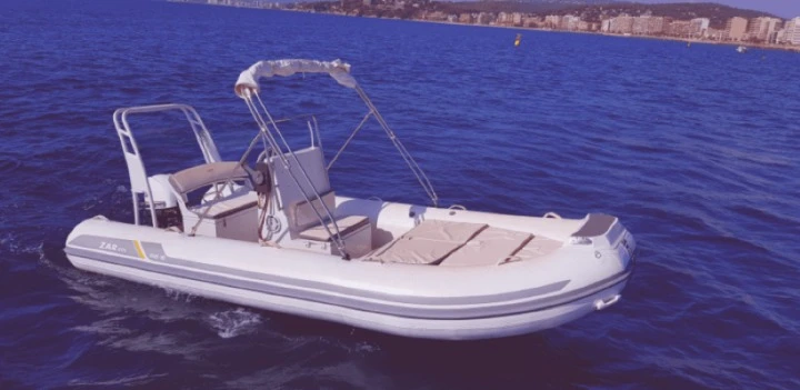 Zar Mini Rib 10 charter bareboat or captained in  Palamós