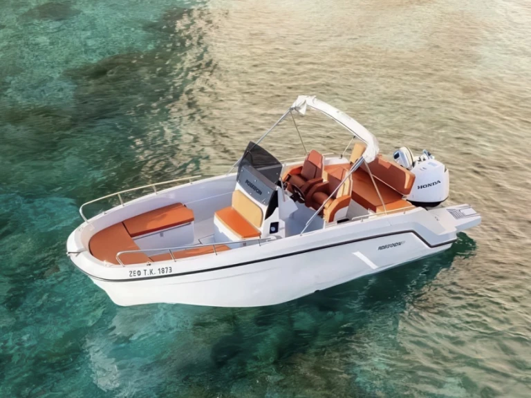 Bareboat Rental Motorboat Poseidon with a boat licence