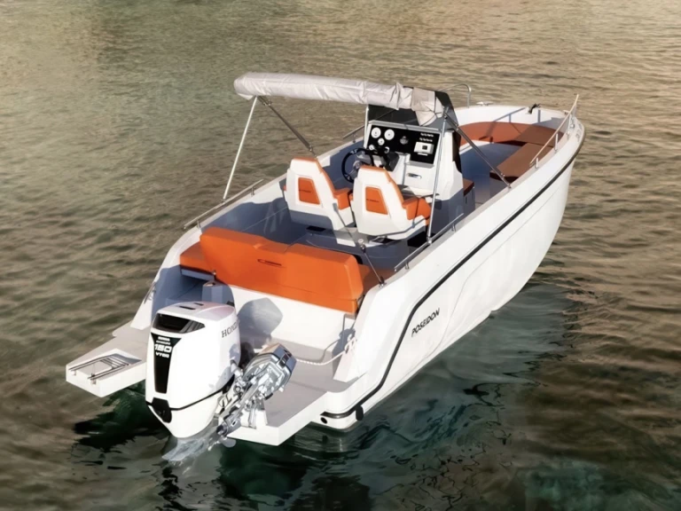Poseidon Blu Water 210 charter bareboat or captained in  Zakynthos