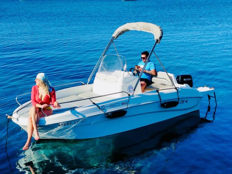 Remus Remus 450 open charter bareboat or captained in  Sant Antoni de Portmany
